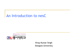 Fundamental of nesC programming language