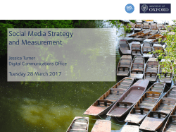 Social Media Strategy and Measurement
