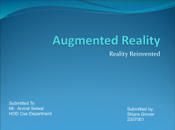 Augmented Reality - 123SeminarsOnly.com