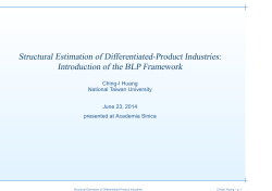 Structural Estimation of Differentiated