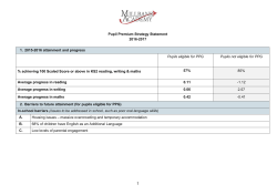 Pupil Premium Strategy 2016-2017