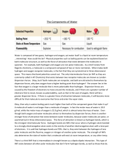 The Components of Water