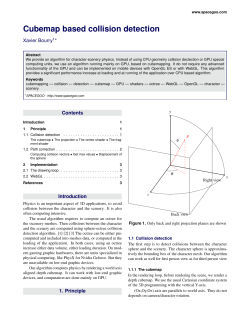 Cubemap based collision detection