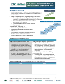Implementation Teams