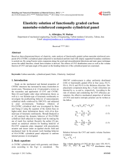 Elasticity solution of functionally graded carbon nanotube