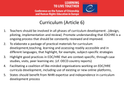 promote social cohesion, value diversity and equality