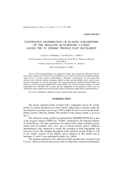 continuous distribution of elastic parameters of the shallow