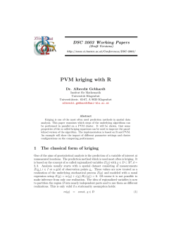 PVM kriging with R - The R Project for Statistical Computing