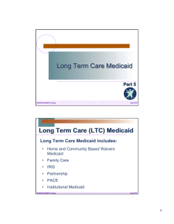 Long Term Care Medicaid