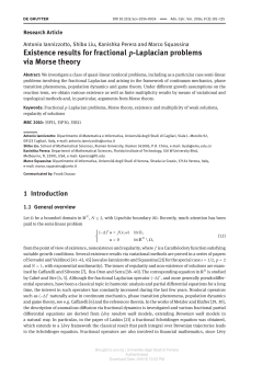 Existence results for fractional -Laplacian problems via Morse theory
