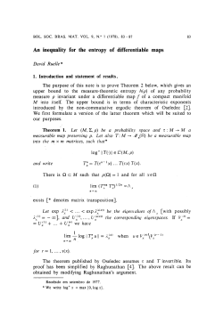 An inequality for the entropy of differentiable maps