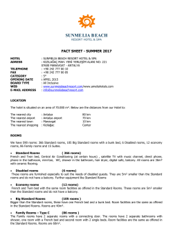 fact sheet - summer 2016