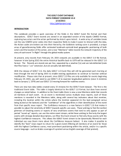 GDELT Event codebook