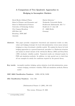 A Comparison of Two Quadratic Approaches to