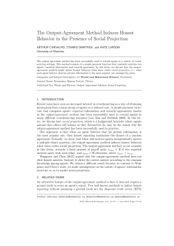 The Output-Agreement Method Induces Honest