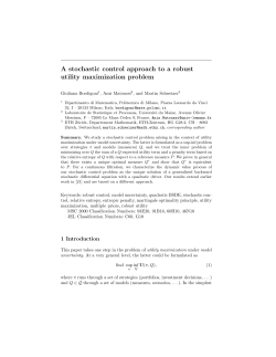 A stochastic control approach to a robust utility maximization problem