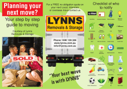 Planning your next move?