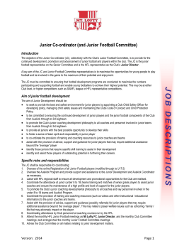 President - Mt Lofty Devils