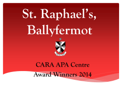 St. Raphael*s, Ballyfermot - St.Raphael`s Primary School Ballyfermot