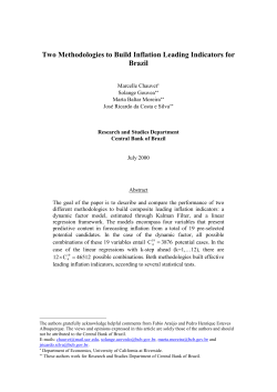 In opposition to macroeconomics models, leading indicators have