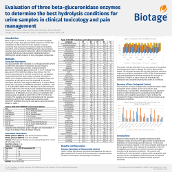 Evaluation of three beta-glucuronidase enzymes to determine the