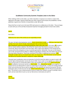 Template Letter to the Editor