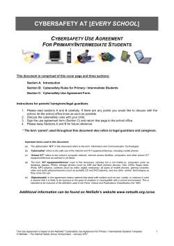 CYBERSAFETY AT [EVERY SCHOOL]