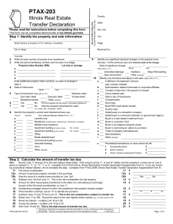 PTAX-203 - Illinois Real Estate Transfer Declaration