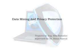 Data Mining And Privacy Protection