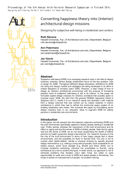 Converting happiness theory into (interior) architectural