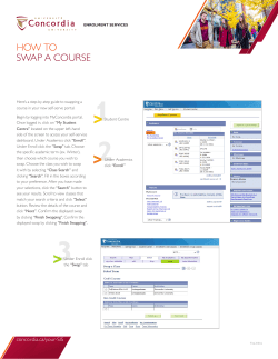 HOW TO SWAP A COURSE