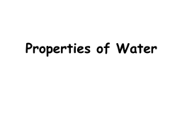 Properties of Water