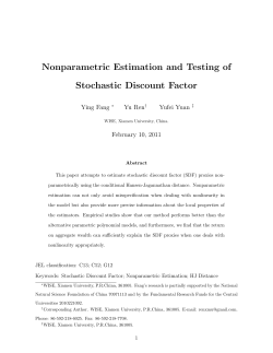 Nonparametric Estimation and Testing of Stochastic Discount Factor