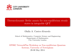 Thermodynamic Bethe ansatz for non