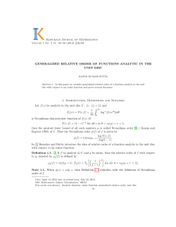 Konuralp Journal of Mathematics GENERALIZED