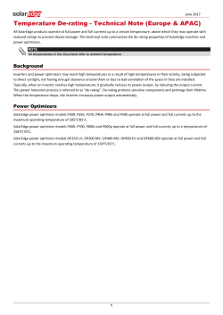 Power Optimizers Temperature De