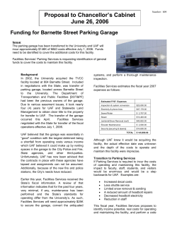 Funding for Barnette Street Parking Garage