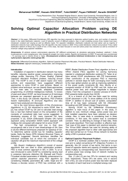Solving Optimal Capacitor Allocation Problem using DE Algorithm in
