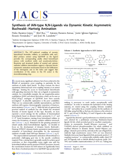 Synthesis of IAN-type N,N-ligands via Dynamic Kinetic Asymmetric