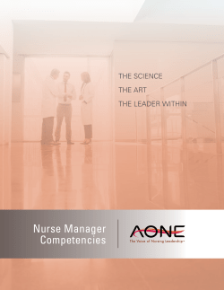 Nurse Manager Competencies