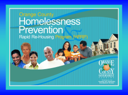 Homeless Prevention Program