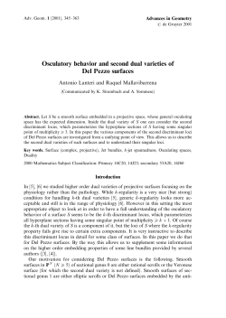 Osculatory behavior and second dual varieties of Del Pezzo