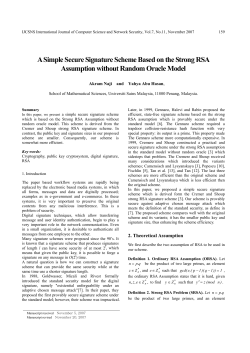 A Simple Secure Signature Scheme Based on the Strong RSA
