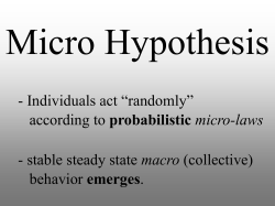 Micro Law Postulates