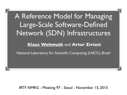 A Reference Model for Managing Large-Scale Software-Defined