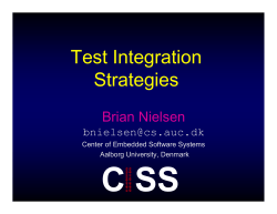 Test Integration Strategies