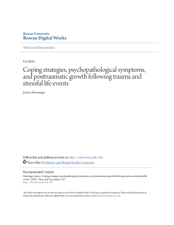 Coping strategies, psychopathological symptoms, and posttraumatic