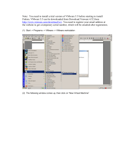 Setting up VMware and creating new VM virtual machine…