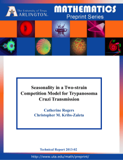 Seasonality in a Two-strain Competition Model for Trypanosoma