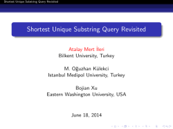 Shortest Unique Substring Query Revisited